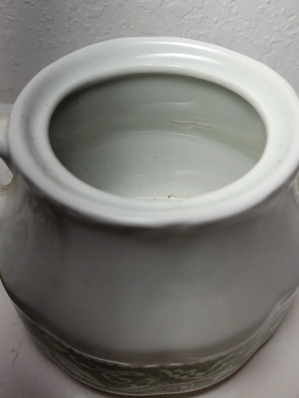 Vintage J & G Meakin English Ironstone Green/White Sugar Bowl & Creamer England